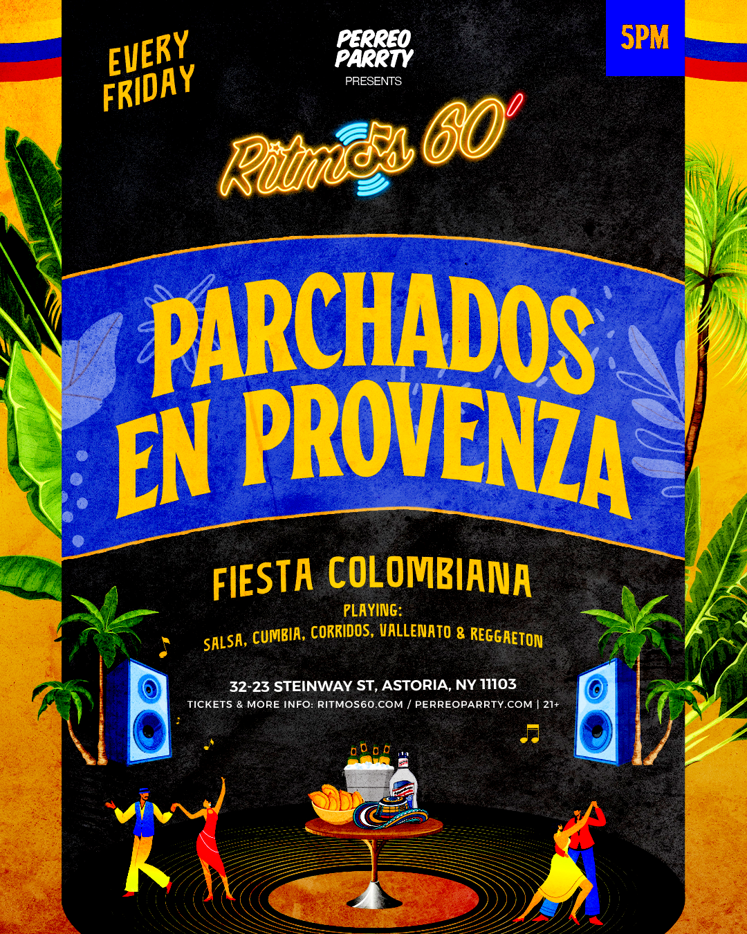 Ritmos: Parchados En Provenza - Colombian Salsa, Vallenato Reggaeton Party