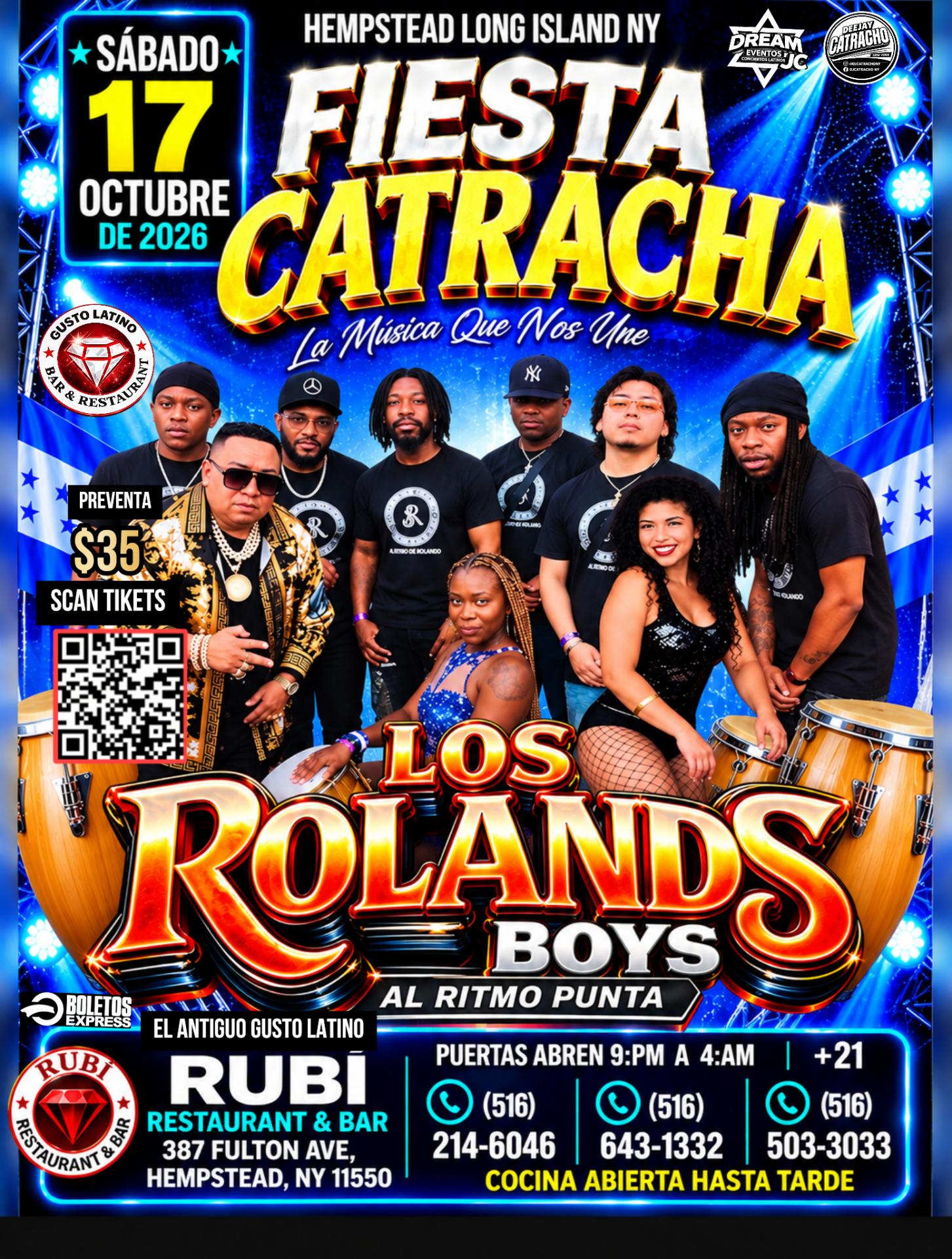 Fiesta Catracha con Los Rolands 🎥 Boys / Hempstead Long island NY