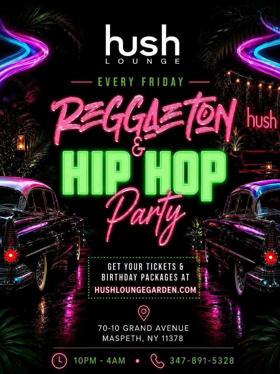 Reggaeton & Hip Hop Party NYC | Hush Lounge Garden Queens – Oct 09