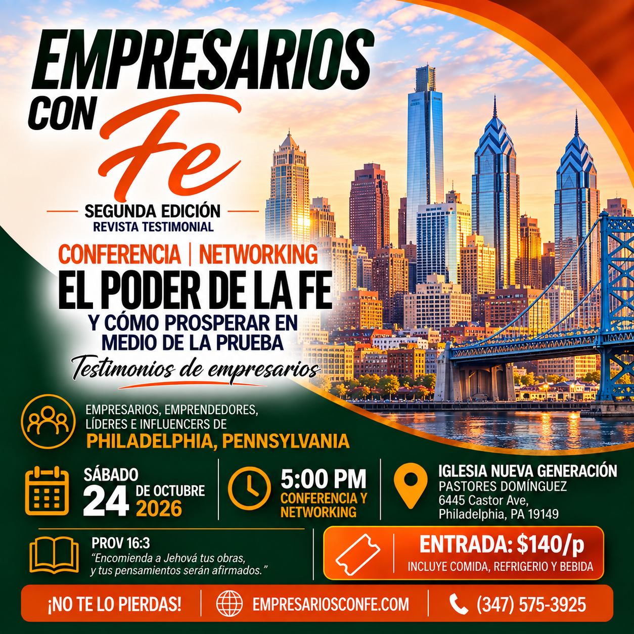 LANZAMIENTO DE EMPRESARIOS CON FE | CONFERENCIA | NETWORKING