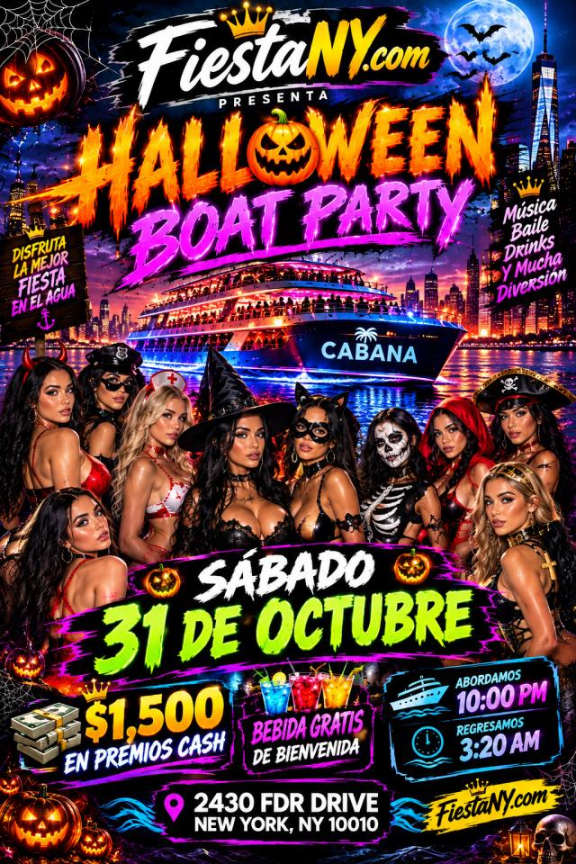 Buy tickets for HALLOWEEN EN BARCO + $1500 CASH EN PREMIOS HALLOWEEN EN BARCO + $1500 CASH EN PREMIOS